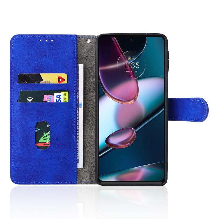 For Motorola Edge X30 Skin Feel Magnetic Buckle Calf Texture Leather Phone Case