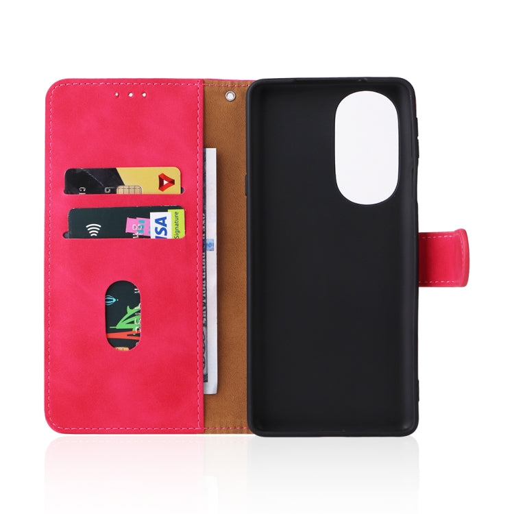 For Motorola Edge X30 Skin Feel Magnetic Buckle Calf Texture Leather Phone Case
