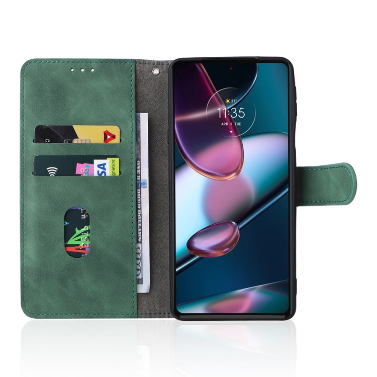 For Motorola Edge X30 Skin Feel Magnetic Buckle Calf Texture Leather Phone Case