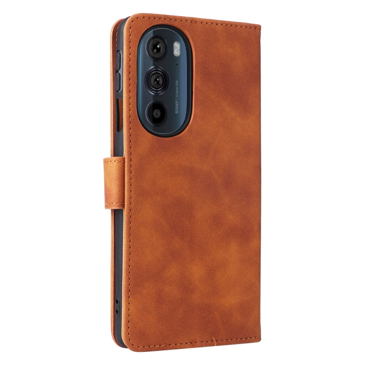 For Motorola Edge X30 Skin Feel Magnetic Buckle Calf Texture Leather Phone Case