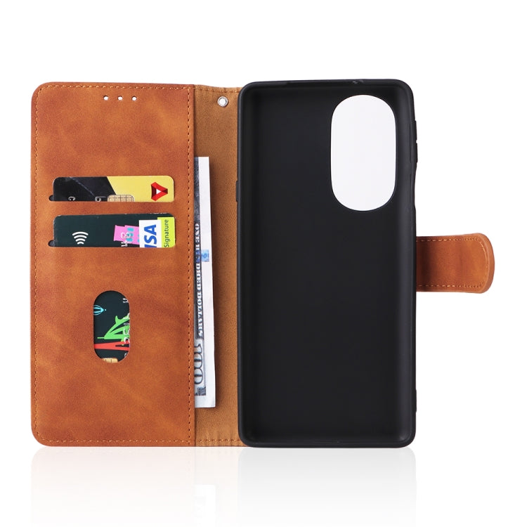 For Motorola Edge X30 Skin Feel Magnetic Buckle Calf Texture Leather Phone Case