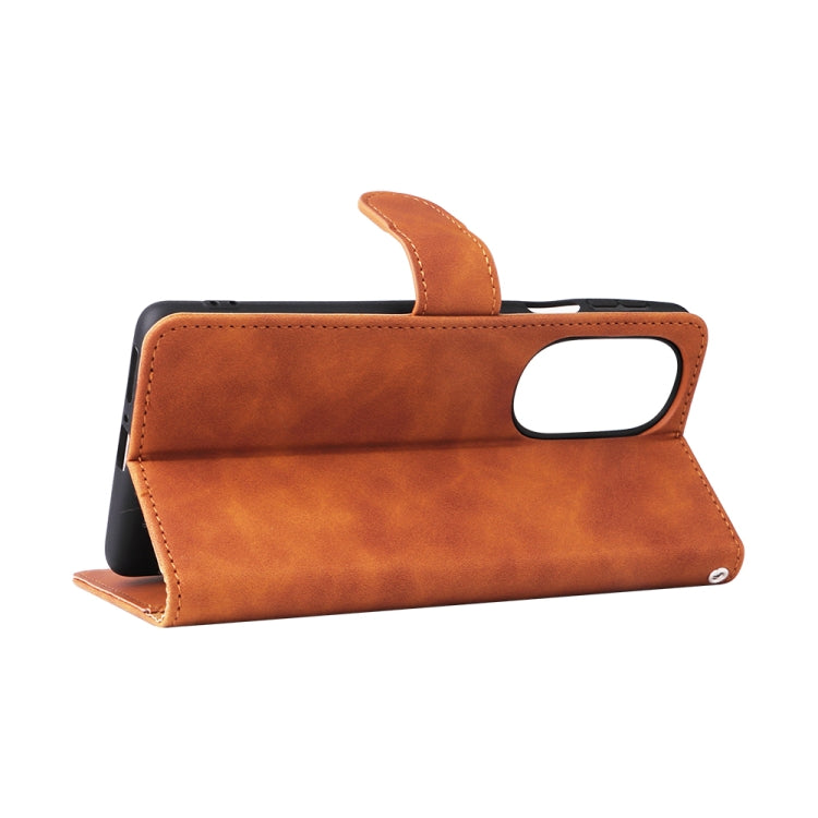 For Motorola Edge X30 Skin Feel Magnetic Buckle Calf Texture Leather Phone Case