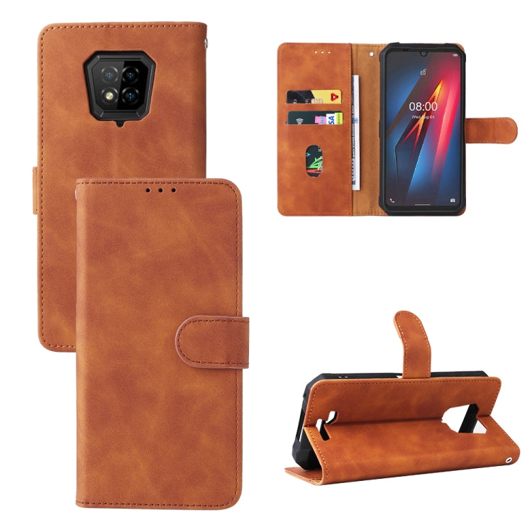 For Ulefone Armor 8 Skin Feel Magnetic Buckle Calf Texture Leather Phone Case