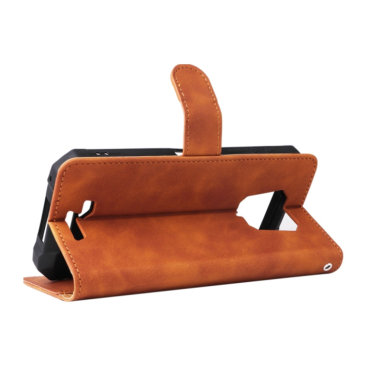 For Ulefone Armor 8 Skin Feel Magnetic Buckle Calf Texture Leather Phone Case