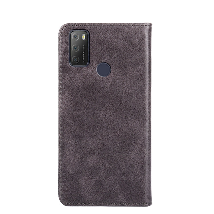 For Alcatel 1S 2021 / 3L 2021 Non-Magnetic Retro Texture Leather Phone Case