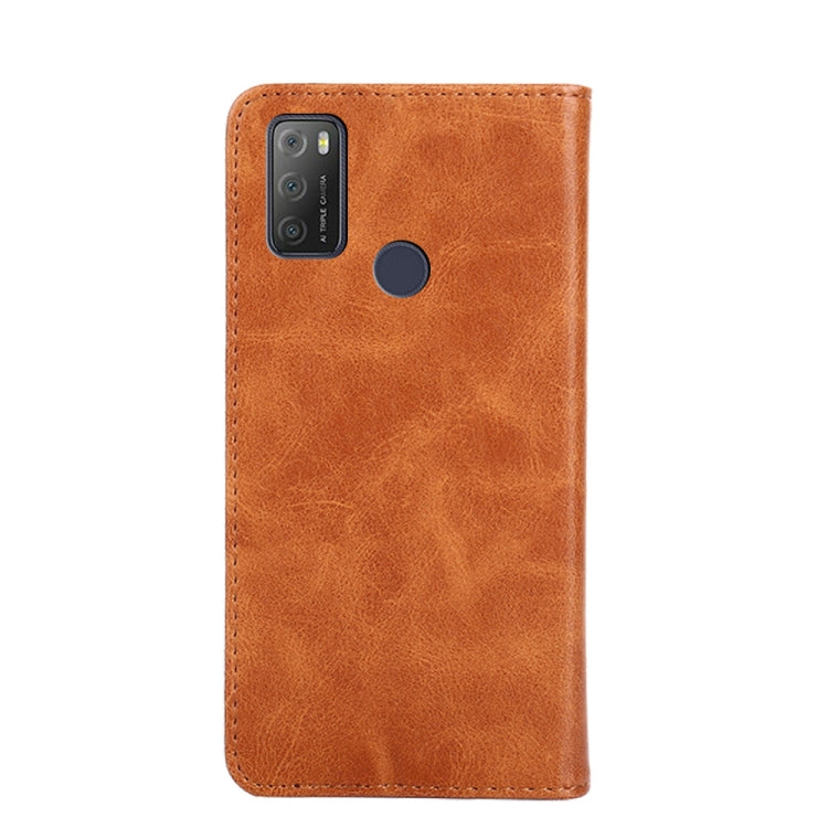 For Alcatel 1S 2021 / 3L 2021 Non-Magnetic Retro Texture Leather Phone Case