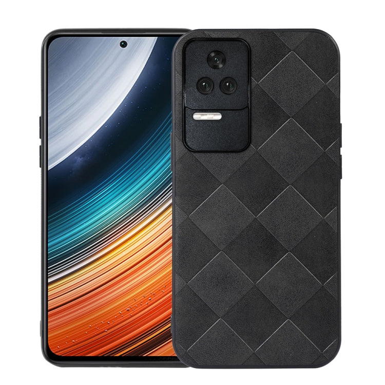 For Xiaomi Redmi K40S 5G Weave Plaid PU Phone Case