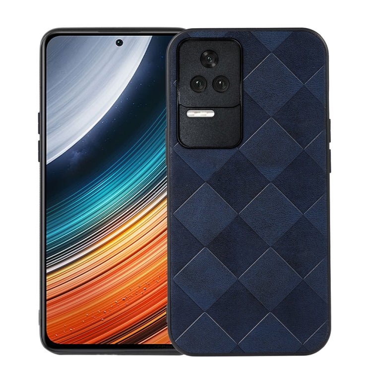 For Xiaomi Redmi K40S 5G Weave Plaid PU Phone Case