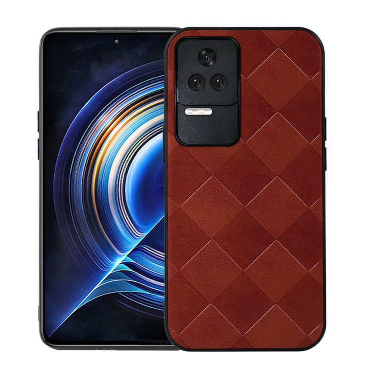 For Xiaomi Redmi K50 / K50 Pro 5G Weave Plaid PU Phone Case