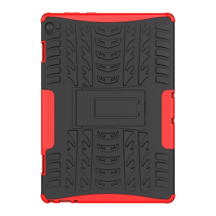 For Lenovo Tab M10 X605 / X505 Tire Texture Shockproof TPU+PC Protective Tablet Case with Holder