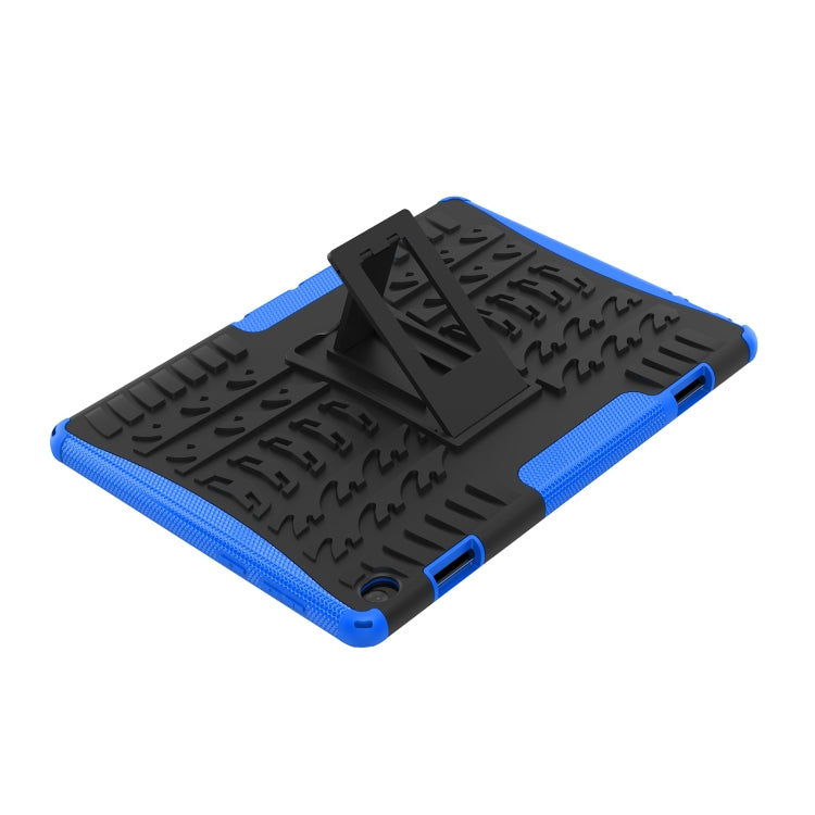 For Lenovo Tab M10 X605 / X505 Tire Texture Shockproof TPU+PC Protective Tablet Case with Holder