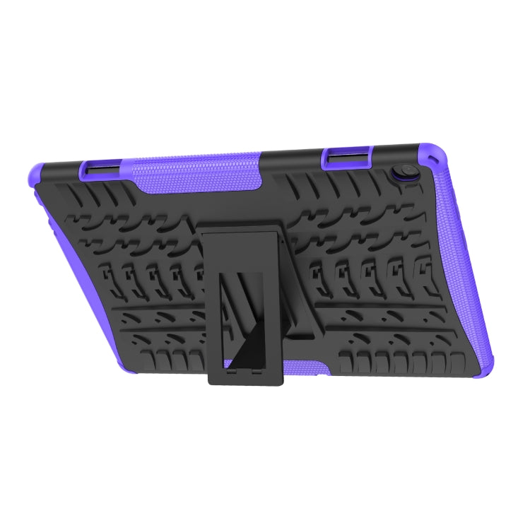 For Lenovo Tab M10 X605 / X505 Tire Texture Shockproof TPU+PC Protective Tablet Case with Holder