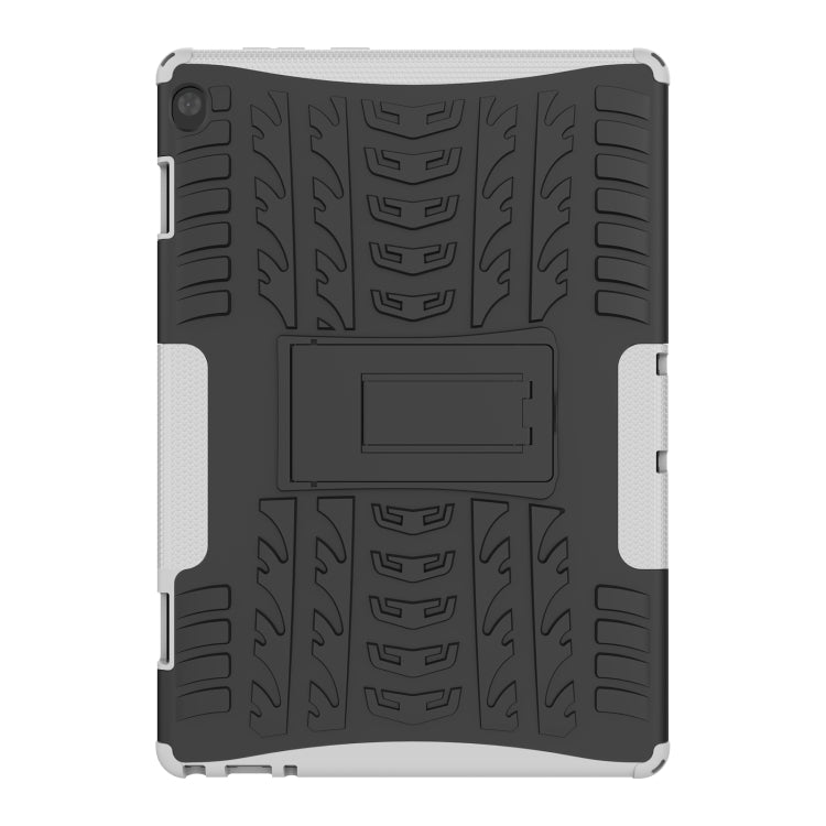 For Lenovo Tab M10 X605 / X505 Tire Texture Shockproof TPU+PC Protective Tablet Case with Holder