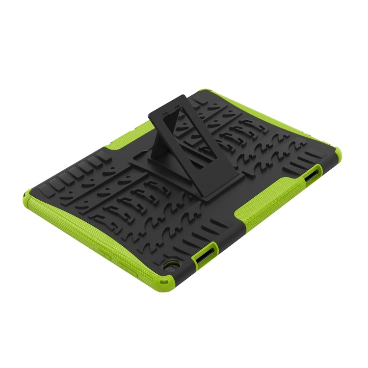 For Lenovo Tab M10 X605 / X505 Tire Texture Shockproof TPU+PC Protective Tablet Case with Holder