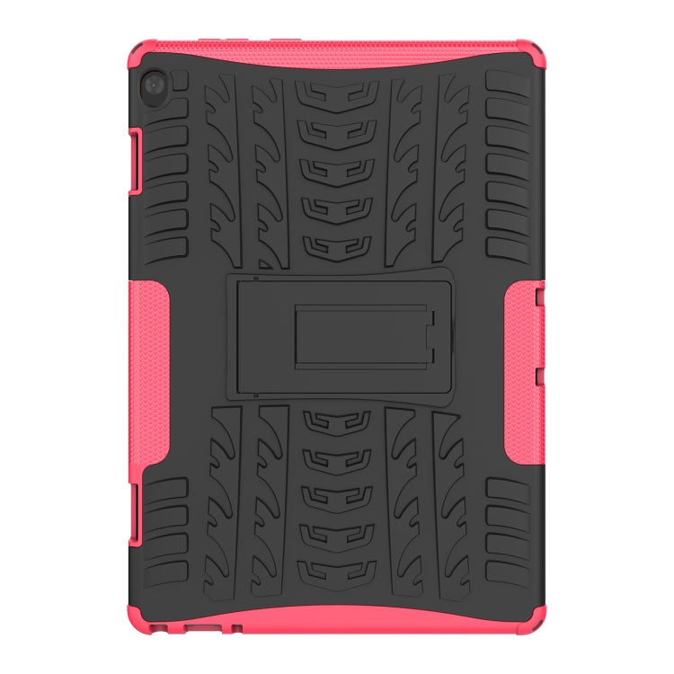 For Lenovo Tab M10 X605 / X505 Tire Texture Shockproof TPU+PC Protective Tablet Case with Holder