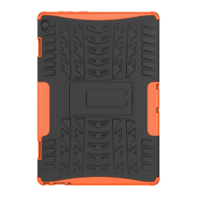 For Lenovo Tab M10 X605 / X505 Tire Texture Shockproof TPU+PC Protective Tablet Case with Holder