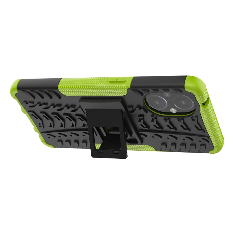 For OnePlus Nord N20 5G Tire Texture Shockproof TPU+PC Phone Case with Holder