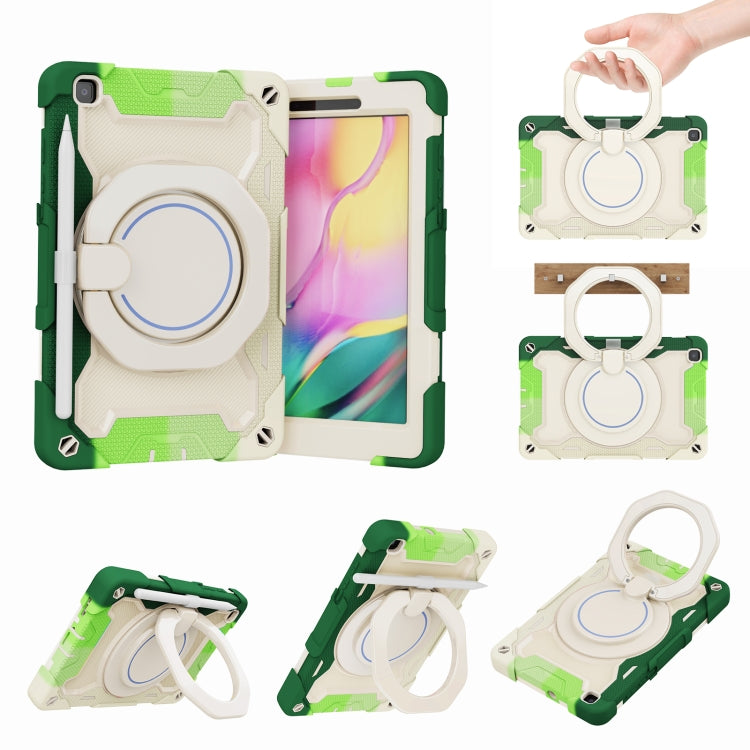 For Samsung Galaxy Tab A 8.0 2019 SM-T290 Armor Contrast Color Silicone + PC Tablet Case