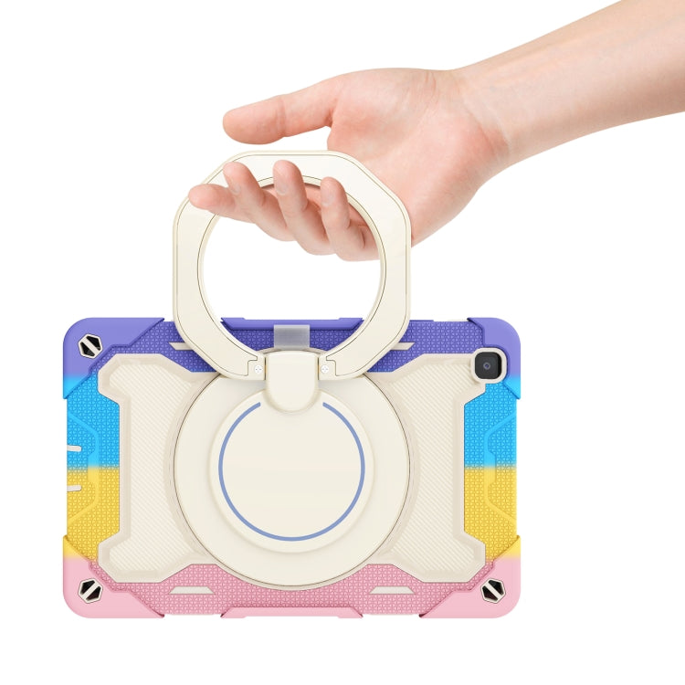 For Samsung Galaxy Tab A 8.0 2019 SM-T290 Armor Contrast Color Silicone + PC Tablet Case
