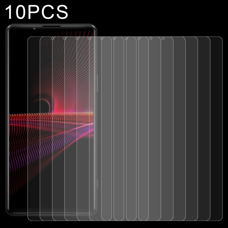 10 PCS 0.26mm 9H 2.5D Tempered Glass Film For Sony Xperia 1 IV