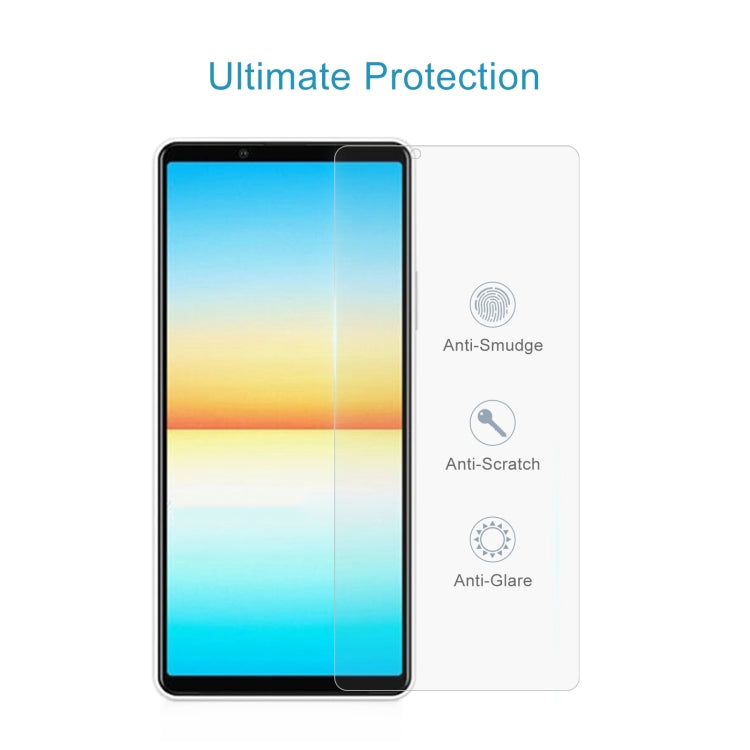 50 PCS 0.26mm 9H 2.5D Tempered Glass Film For Sony Xperia 10 IV