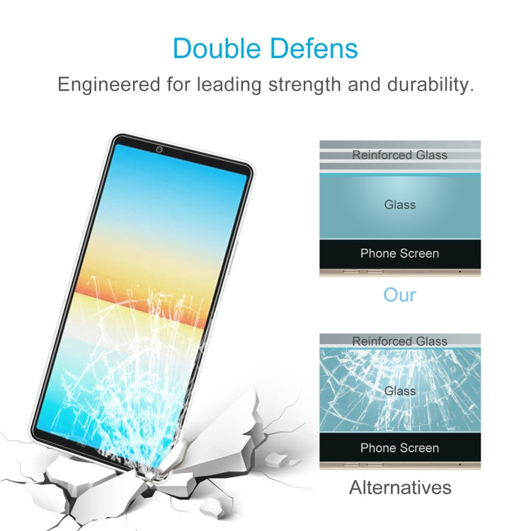 50 PCS 0.26mm 9H 2.5D Tempered Glass Film For Sony Xperia 10 IV