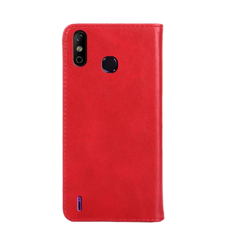 For Infinix Smart 4 Non-Magnetic Retro Texture Leather Phone Case