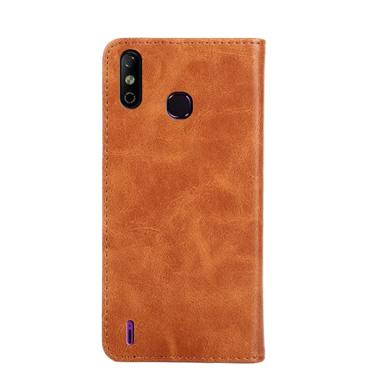 For Infinix Smart 4 Non-Magnetic Retro Texture Leather Phone Case