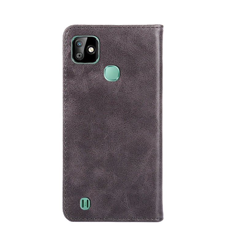 For Infinix Smart HD 2021 Non-Magnetic Retro Texture Leather Phone Case
