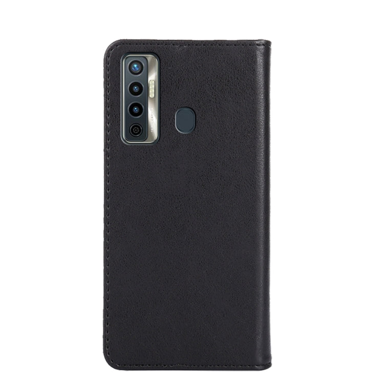 For Tecno Camon 17 Non-Magnetic Retro Texture Leather Phone Case