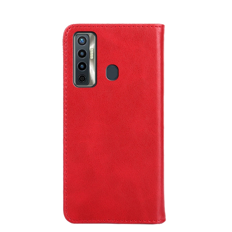 For Tecno Camon 17 Non-Magnetic Retro Texture Leather Phone Case