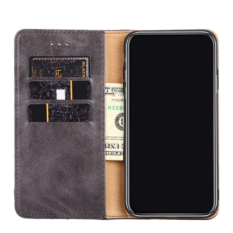 For Tecno Camon 17 Non-Magnetic Retro Texture Leather Phone Case