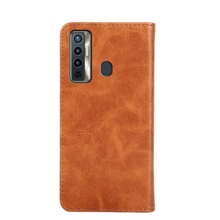 For Tecno Camon 17 Non-Magnetic Retro Texture Leather Phone Case
