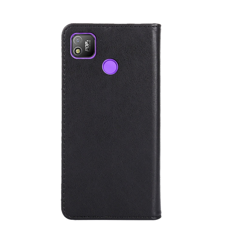 For Tecno Pop 4 Non-Magnetic Retro Texture Leather Phone Case