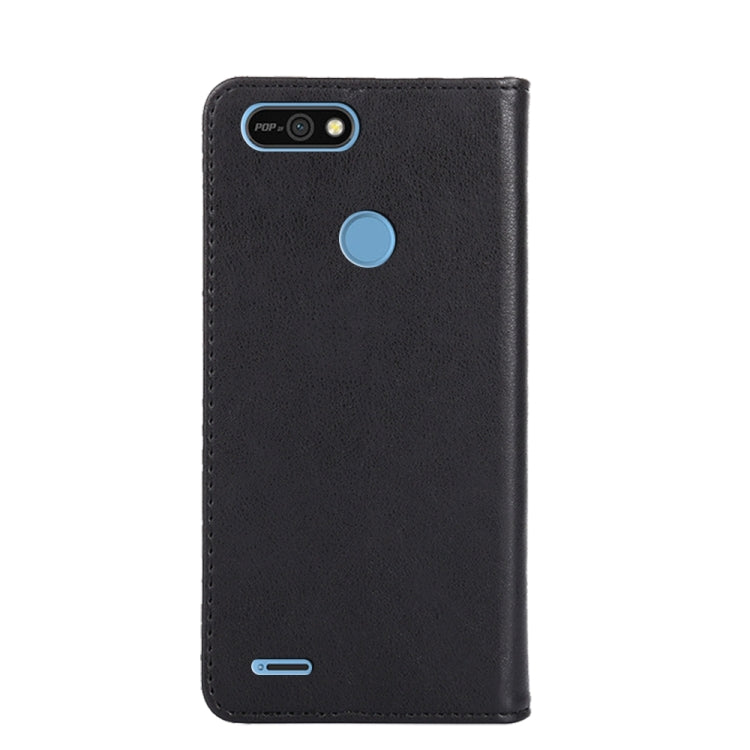For Tecno Pop 2 / Pop 2 F Non-Magnetic Retro Texture Leather Phone Case