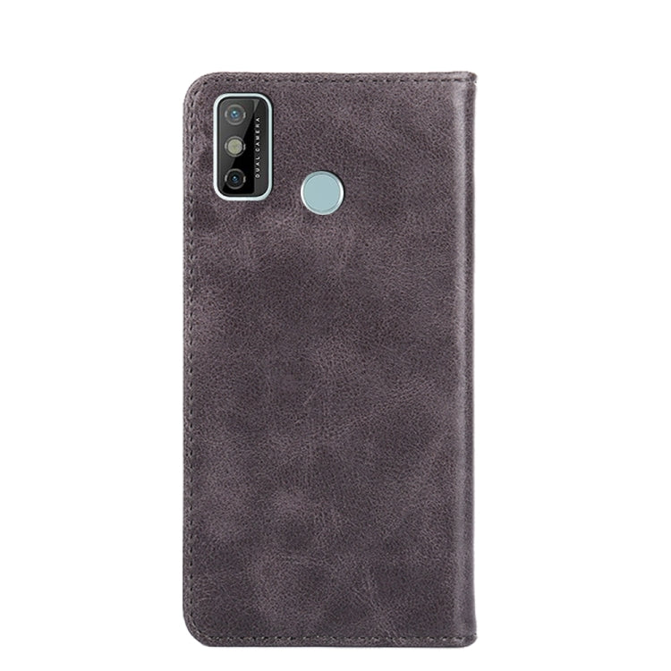 For Tecno Spark 6 Go Non-Magnetic Retro Texture Leather Phone Case