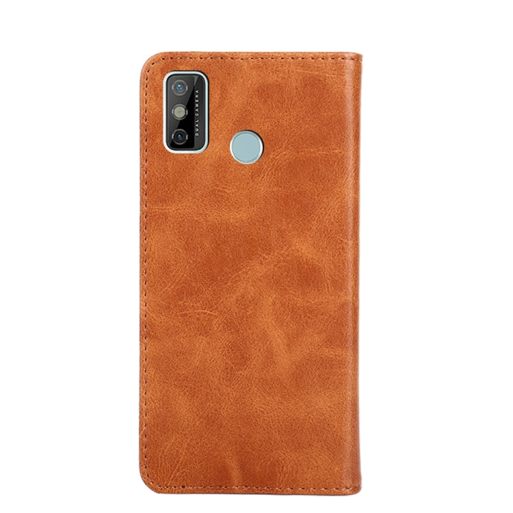For Tecno Spark 6 Go Non-Magnetic Retro Texture Leather Phone Case