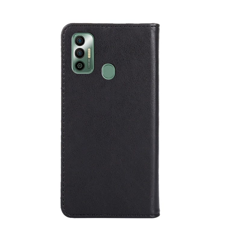 For Tecno Spark 7 Non-Magnetic Retro Texture Leather Phone Case