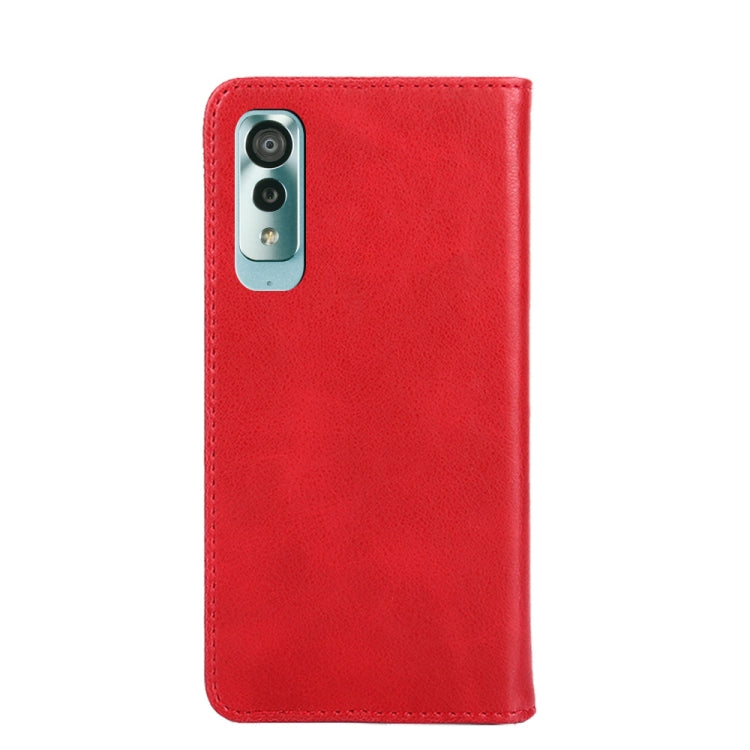For Kyocera Android One S8 Non-Magnetic Retro Texture Leather Phone Case