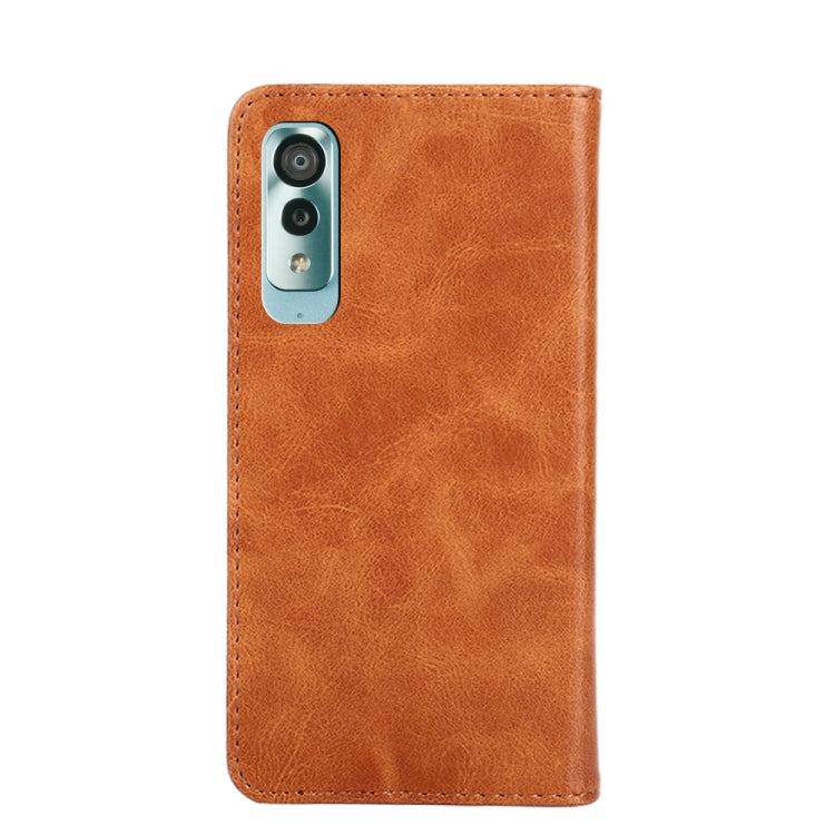 For Kyocera Android One S8 Non-Magnetic Retro Texture Leather Phone Case