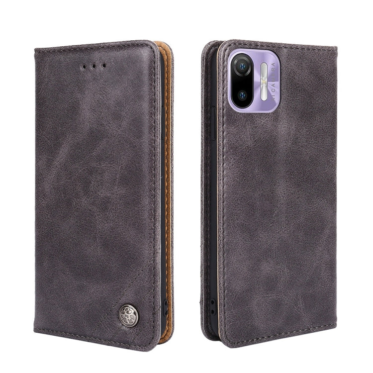 For Ulefone Note 6 / Note 6 Pro Non-Magnetic Retro Texture Leather Phone Case