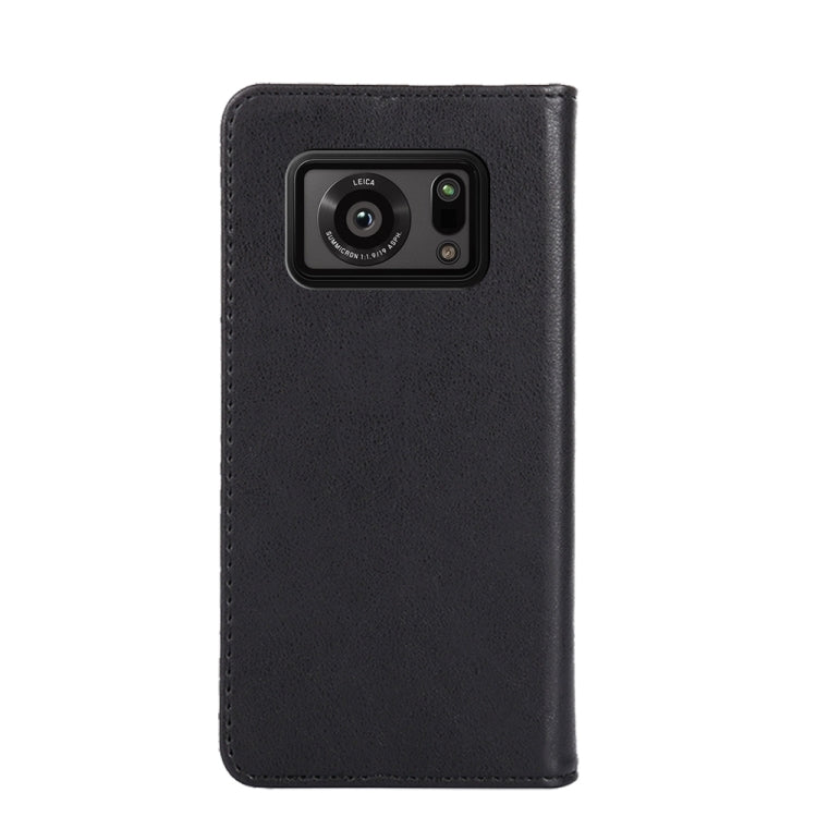 For Sharp Aquos R6 Non-Magnetic Retro Texture Leather Phone Case