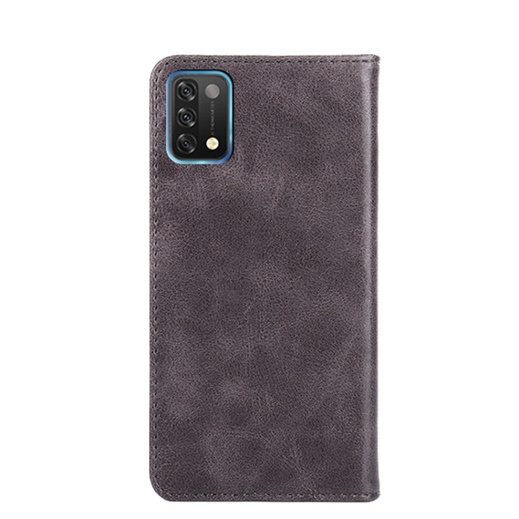 For UMIDIGI A11 Non-Magnetic Retro Texture Leather Phone Case