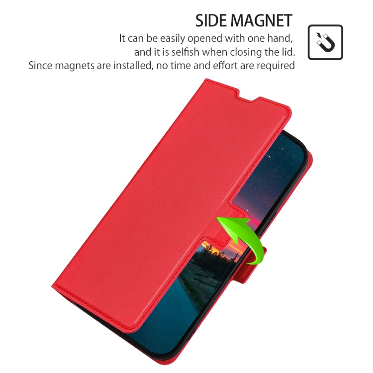 For iPhone SE 2022 / SE 2020 / 8 / 7 Ultra-thin Voltage Side Buckle Leather Phone Case