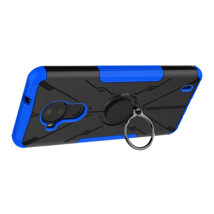 For Nokia C30 Armor Bear Shockproof PC + TPU Phone Protective Case with Ring Holder
