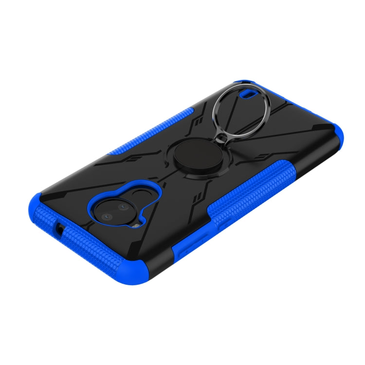 For Nokia C30 Armor Bear Shockproof PC + TPU Phone Protective Case with Ring Holder