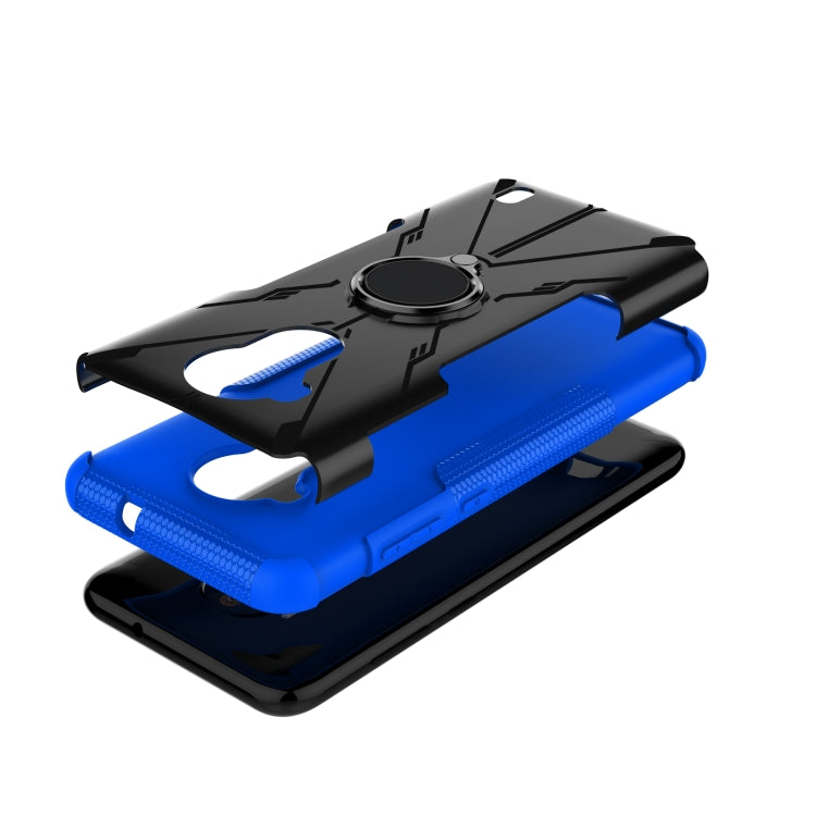 For Nokia C30 Armor Bear Shockproof PC + TPU Phone Protective Case with Ring Holder