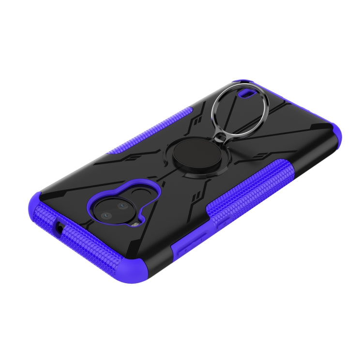 For Nokia C30 Armor Bear Shockproof PC + TPU Phone Protective Case with Ring Holder