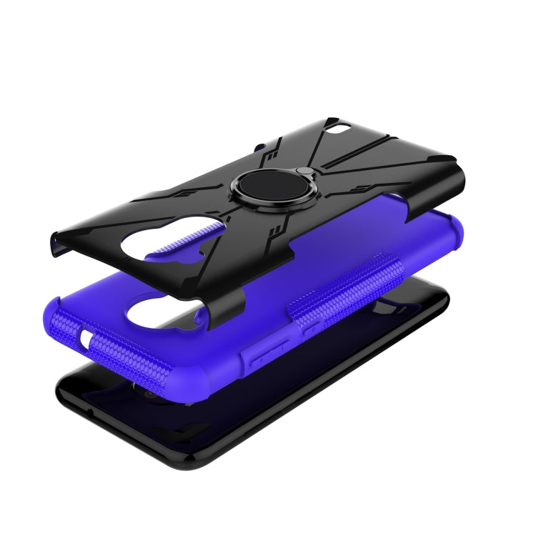 For Nokia C30 Armor Bear Shockproof PC + TPU Phone Protective Case with Ring Holder