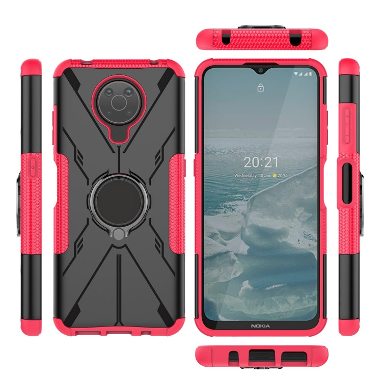 For Nokia G10 / G20 Armor Bear Shockproof PC + TPU Phone Protective Case with Ring Holder